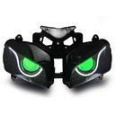 007 Headlight Honda Cbr1000Rr Cbr 1000 2004 2005 2006 2007 Front Lightings Green Demon Eyes Fully Kit